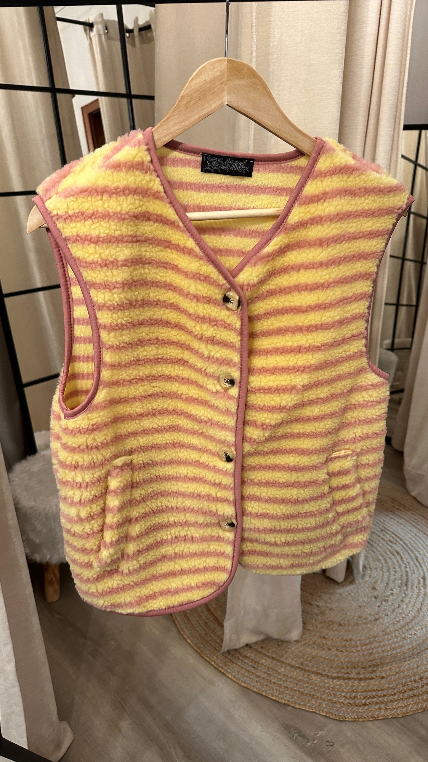 Teddyweste Stripy