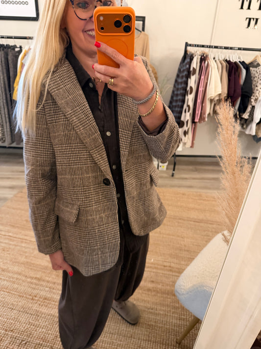 Tweed Blazer kariert