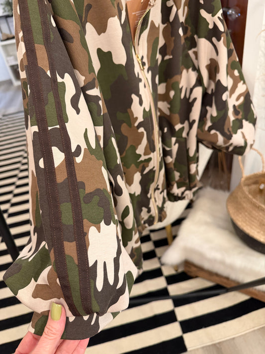 Camouflage Blousonjacke