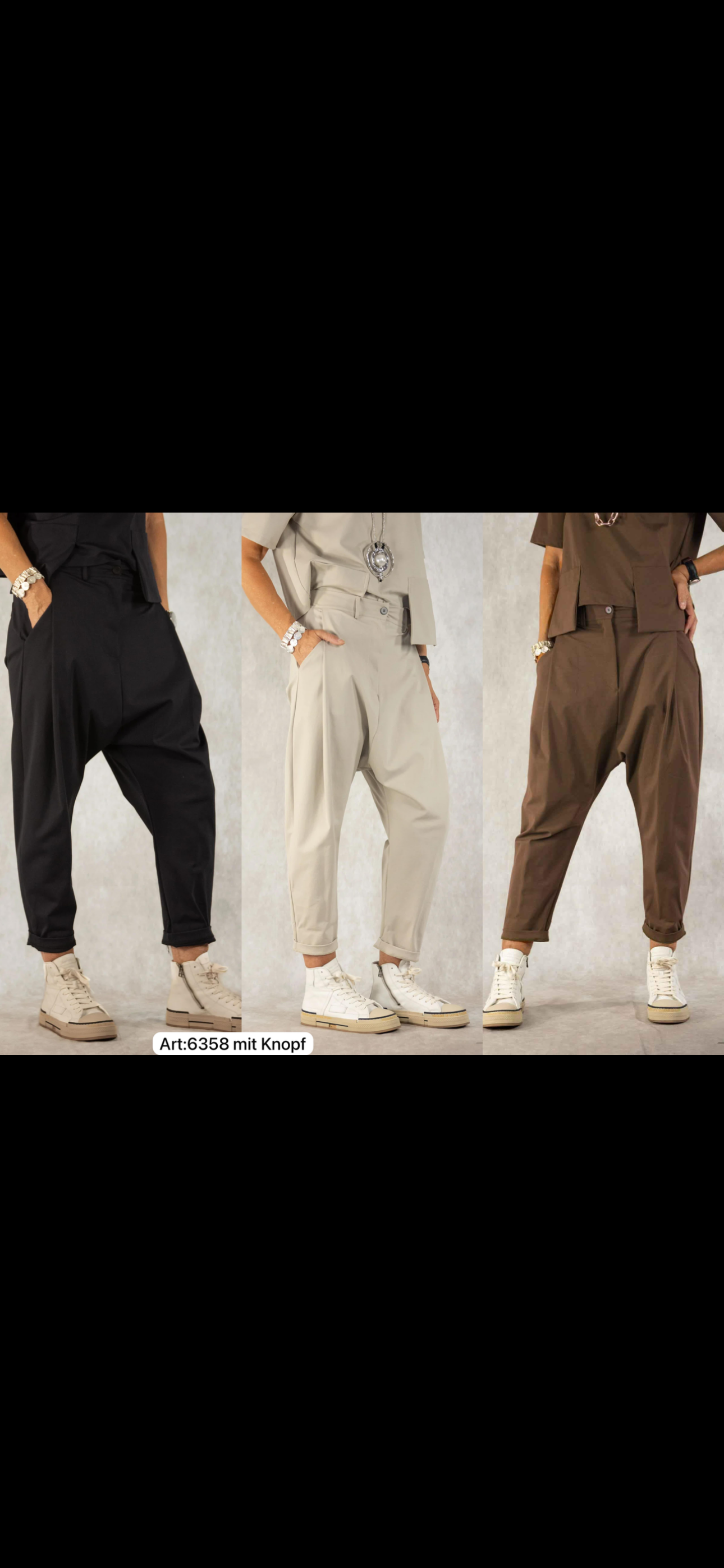 Baggy mit Bundfalten