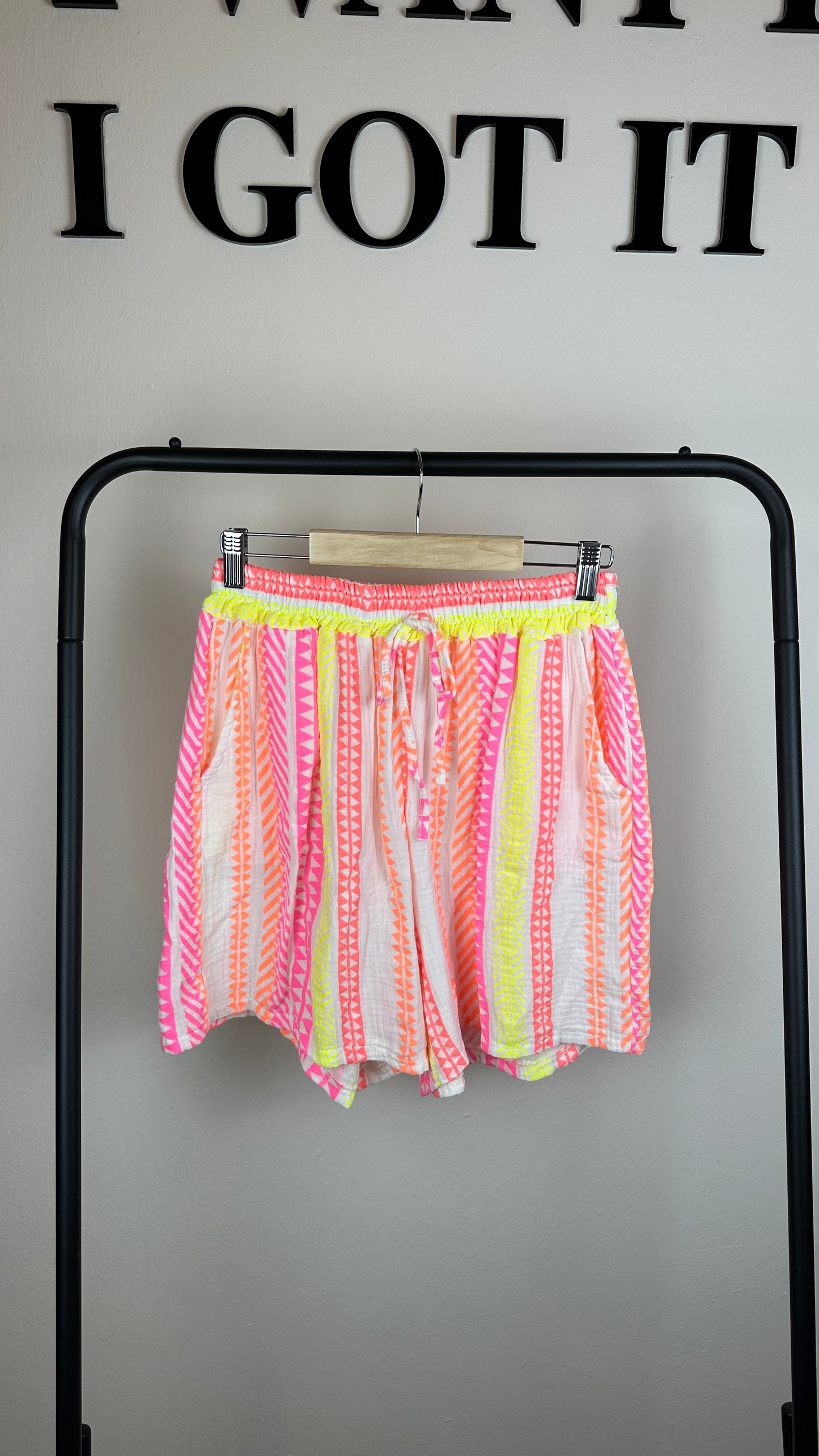Musselinshorts Summer Neon