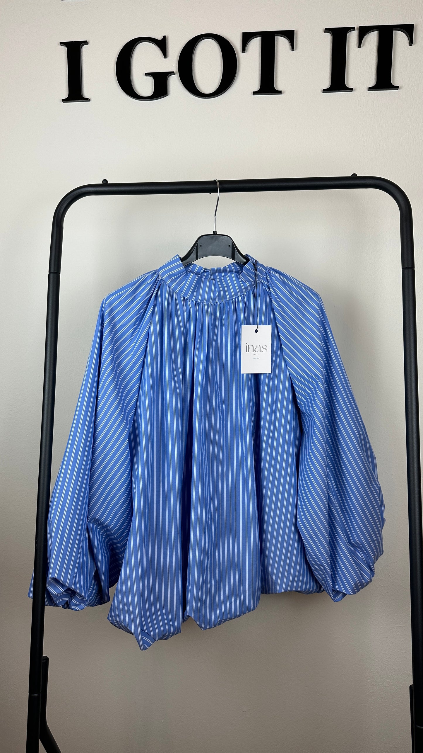Ballonbluse in drei Farben