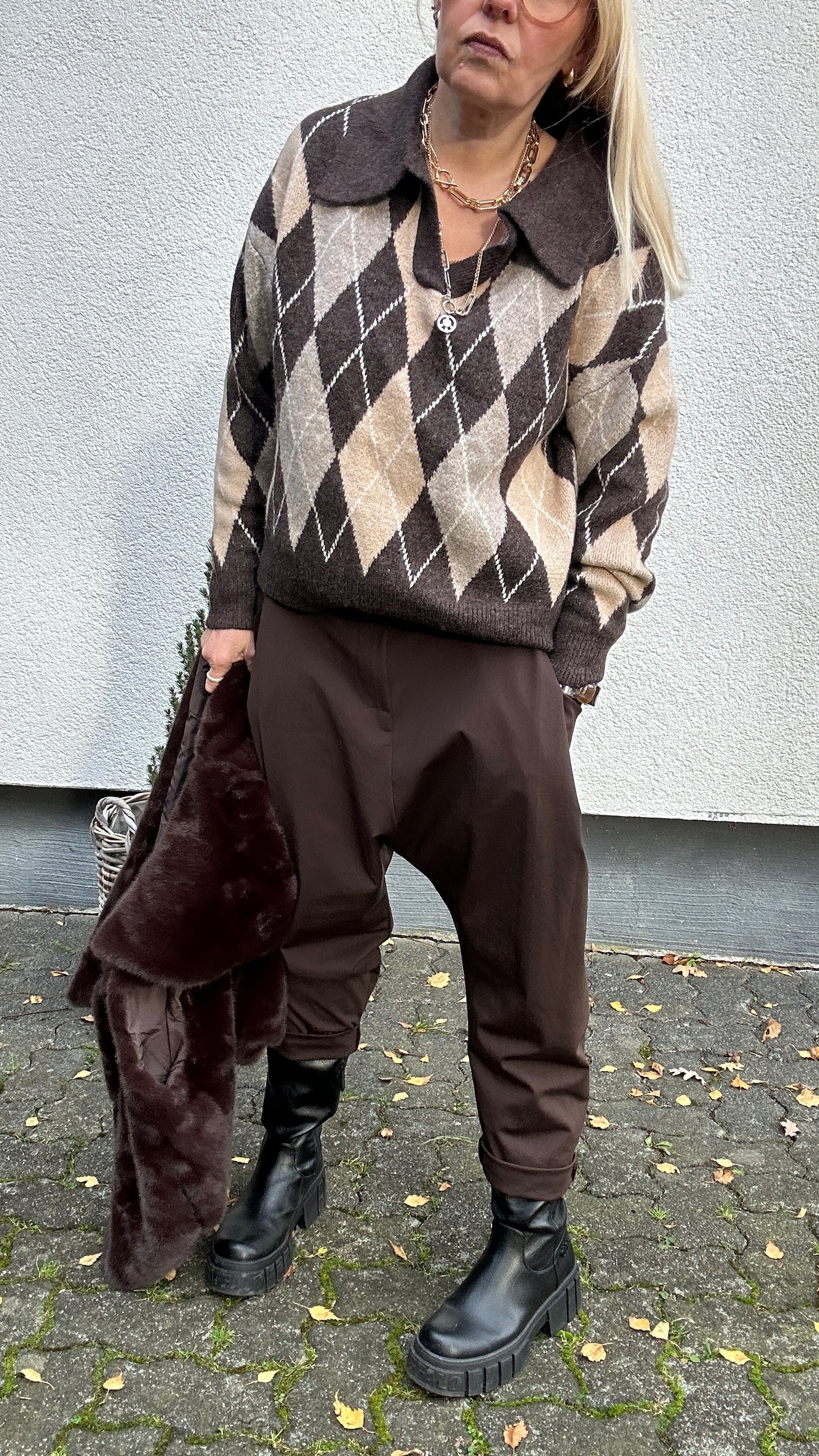 Baggy mit Bundfalten