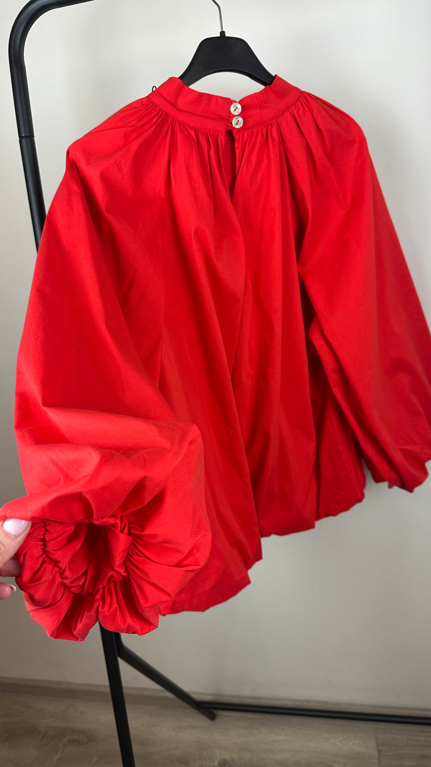 Ballonbluse in drei Farben