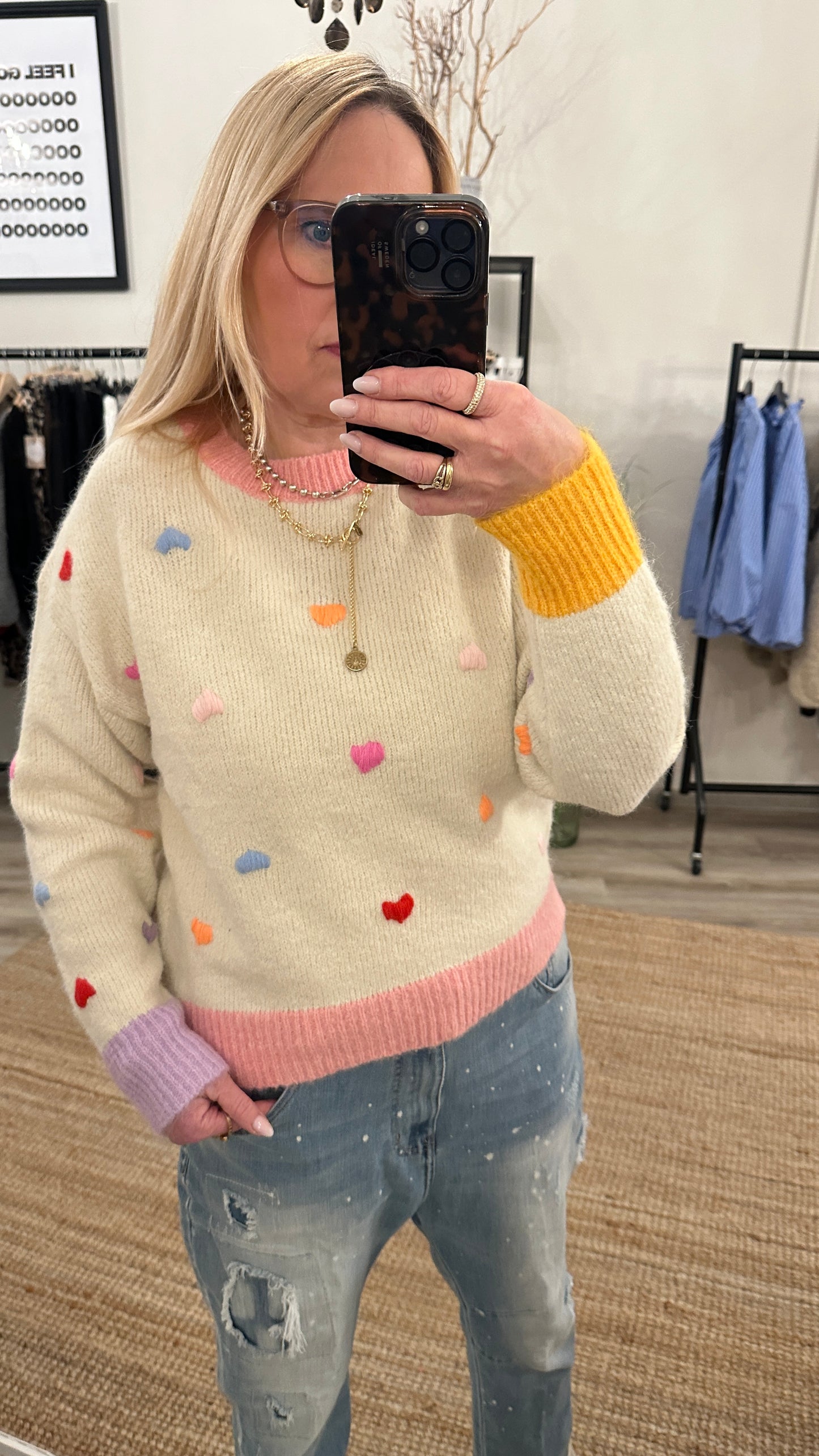 Pullover sweet hearts