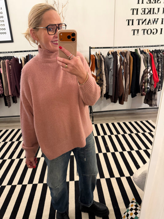 Alpaca Stehkragenpullover
