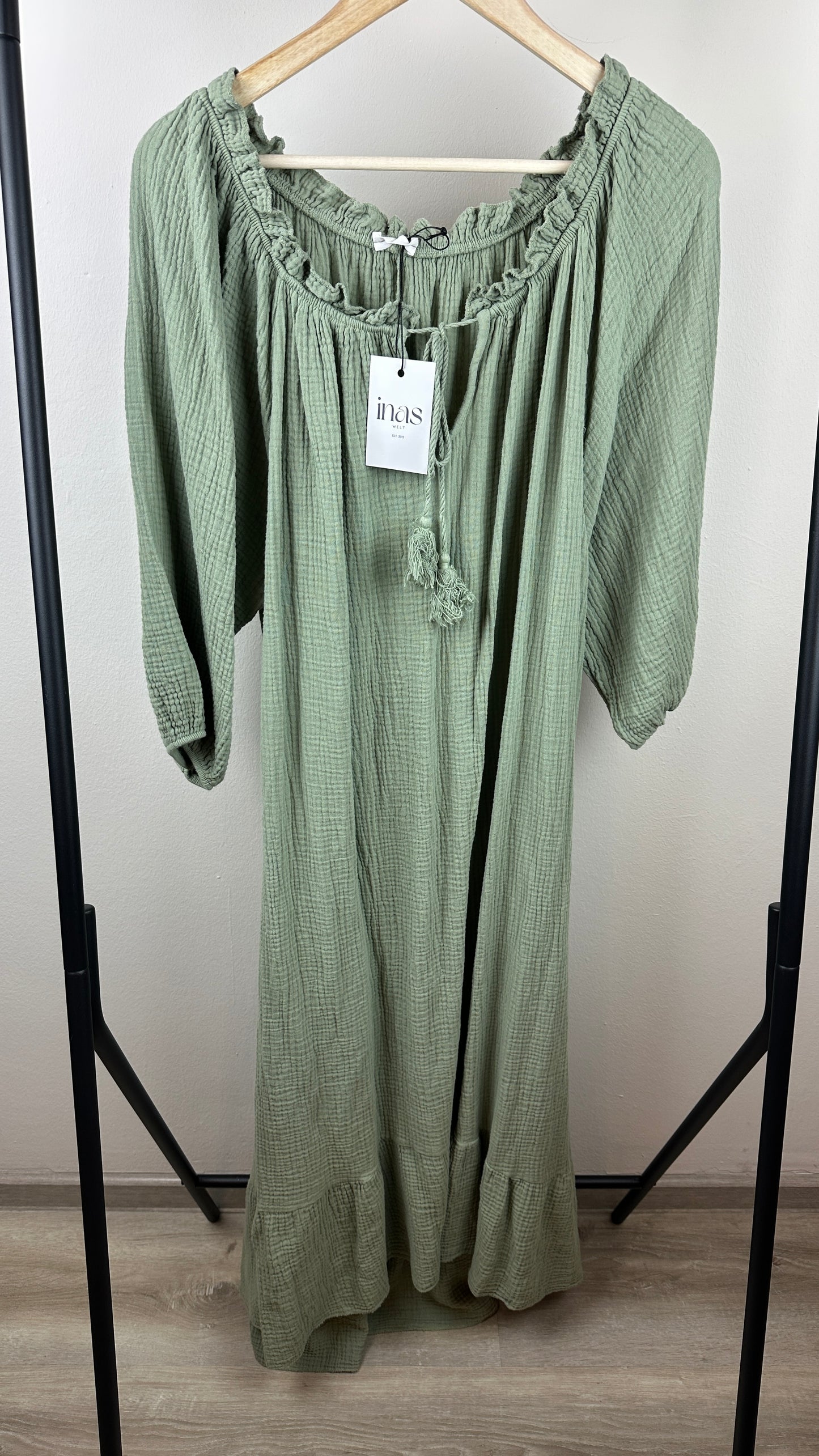 Musselin Maxikleid