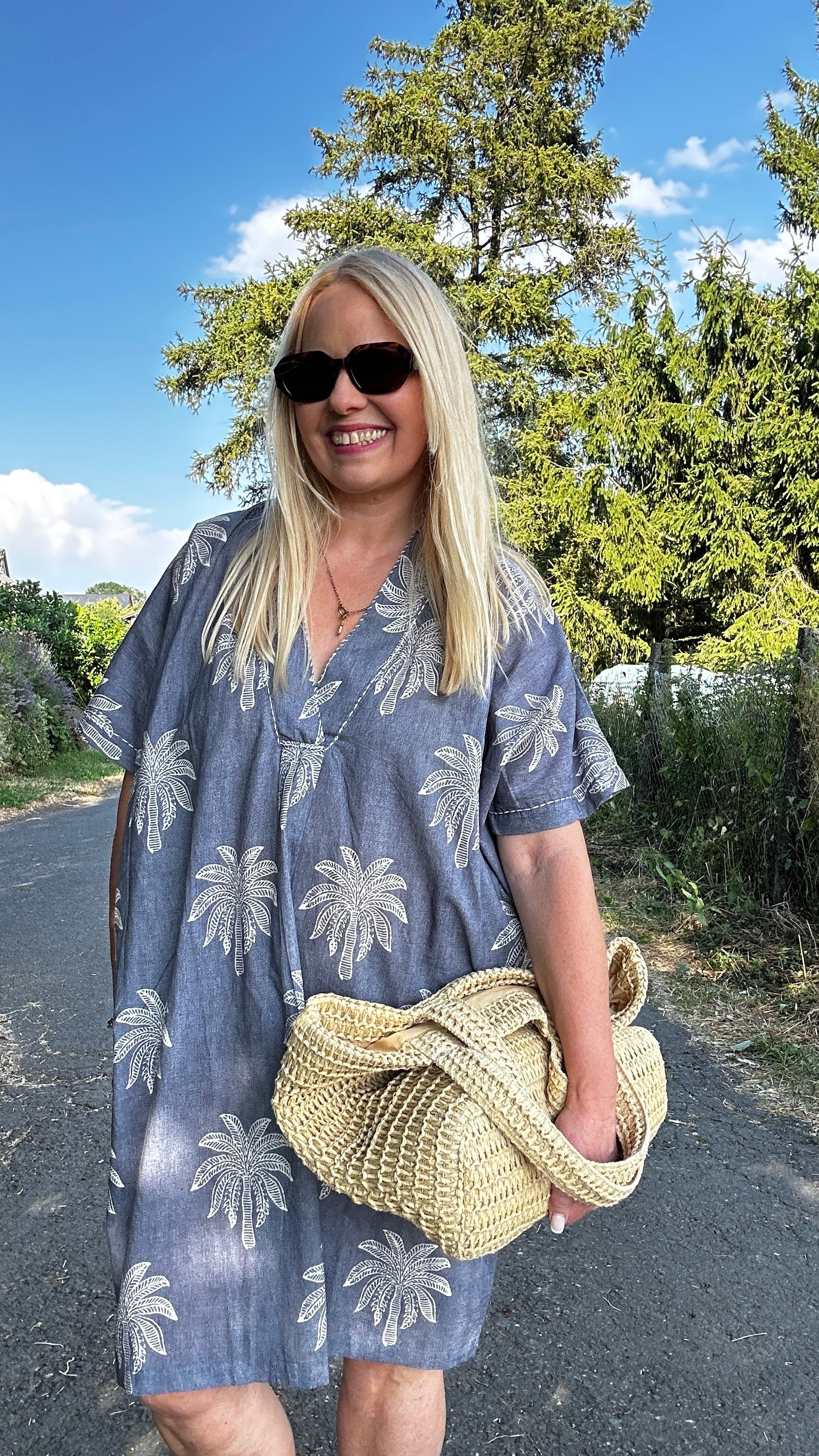 Strandkleid Miami Jeansblau