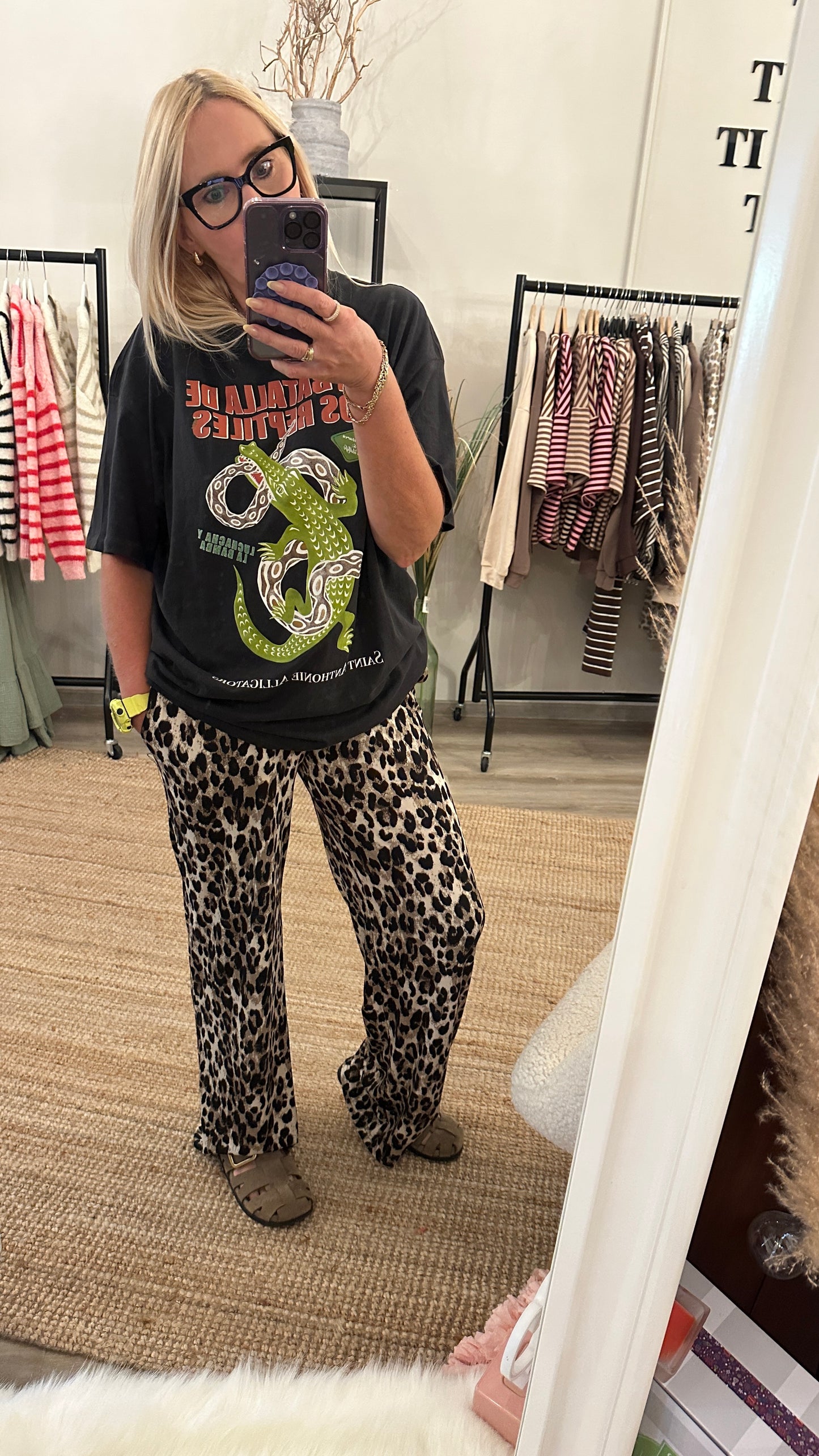 Leo Shirthose gerippt