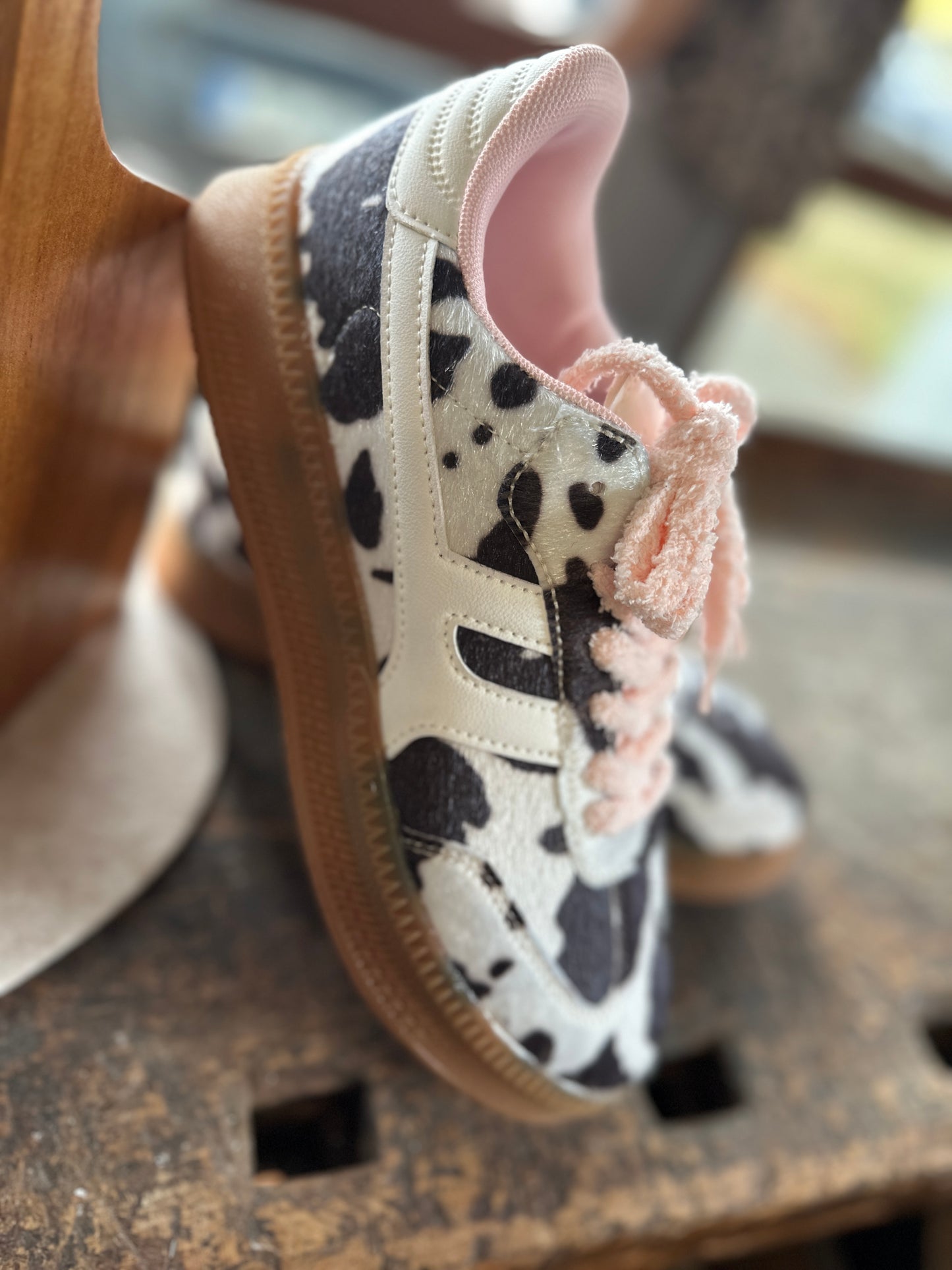 Sneaker Fakefur Cow/Rose