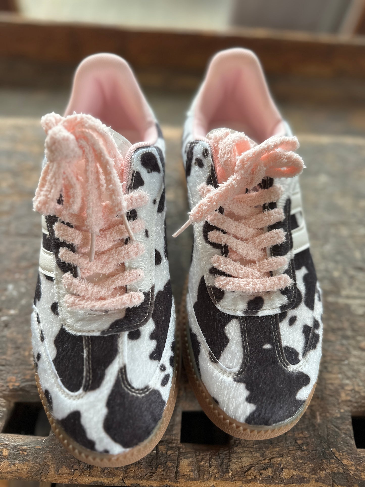 Sneaker Fakefur Cow/Rose