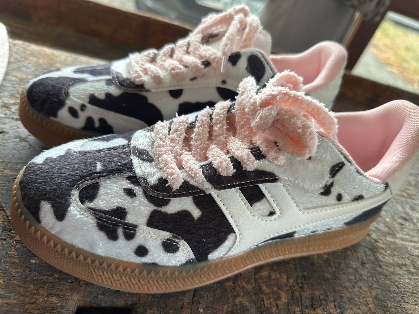 Sneaker Fakefur Cow/Rose