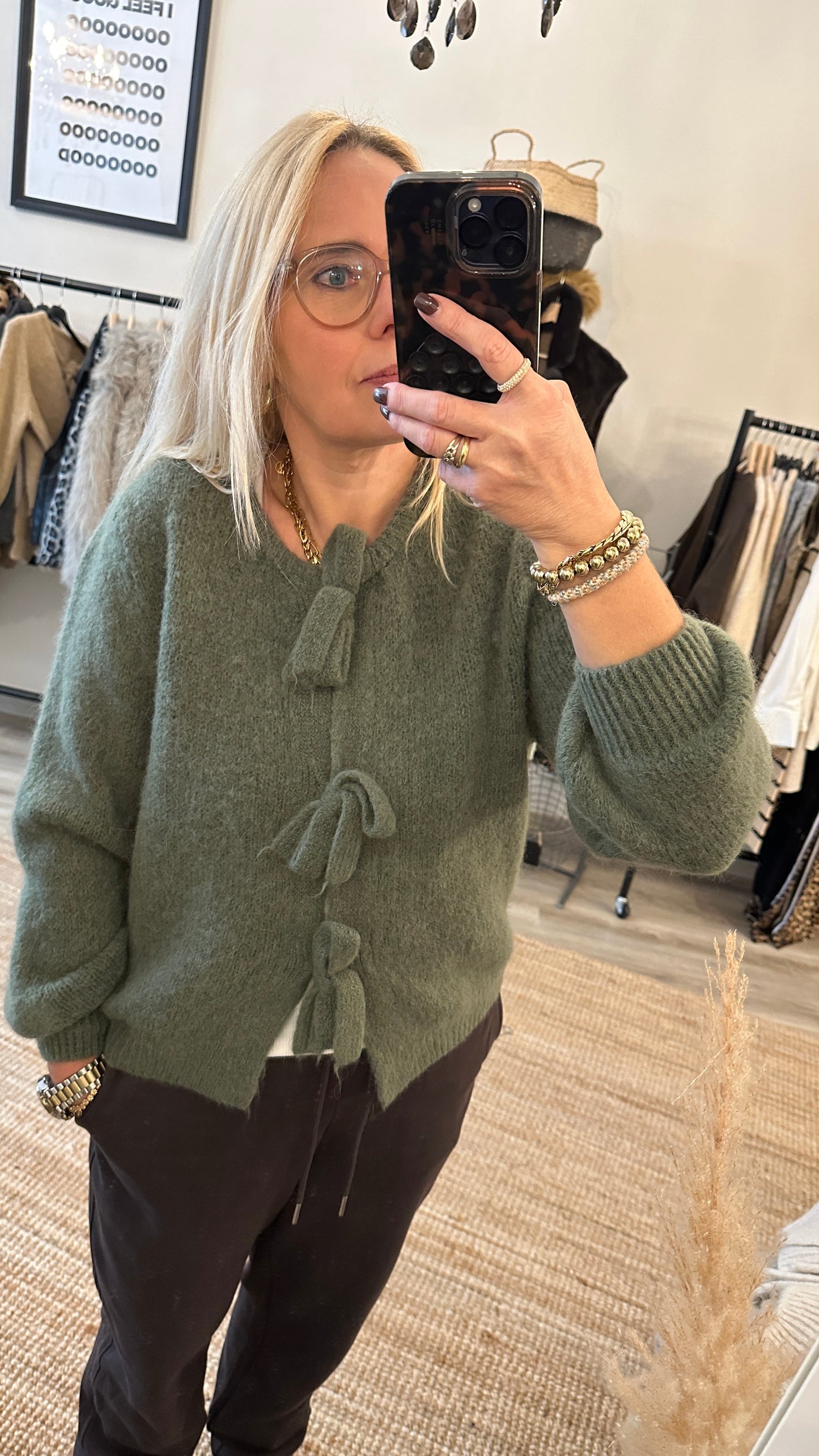 Alpaca Schleifen Cardi