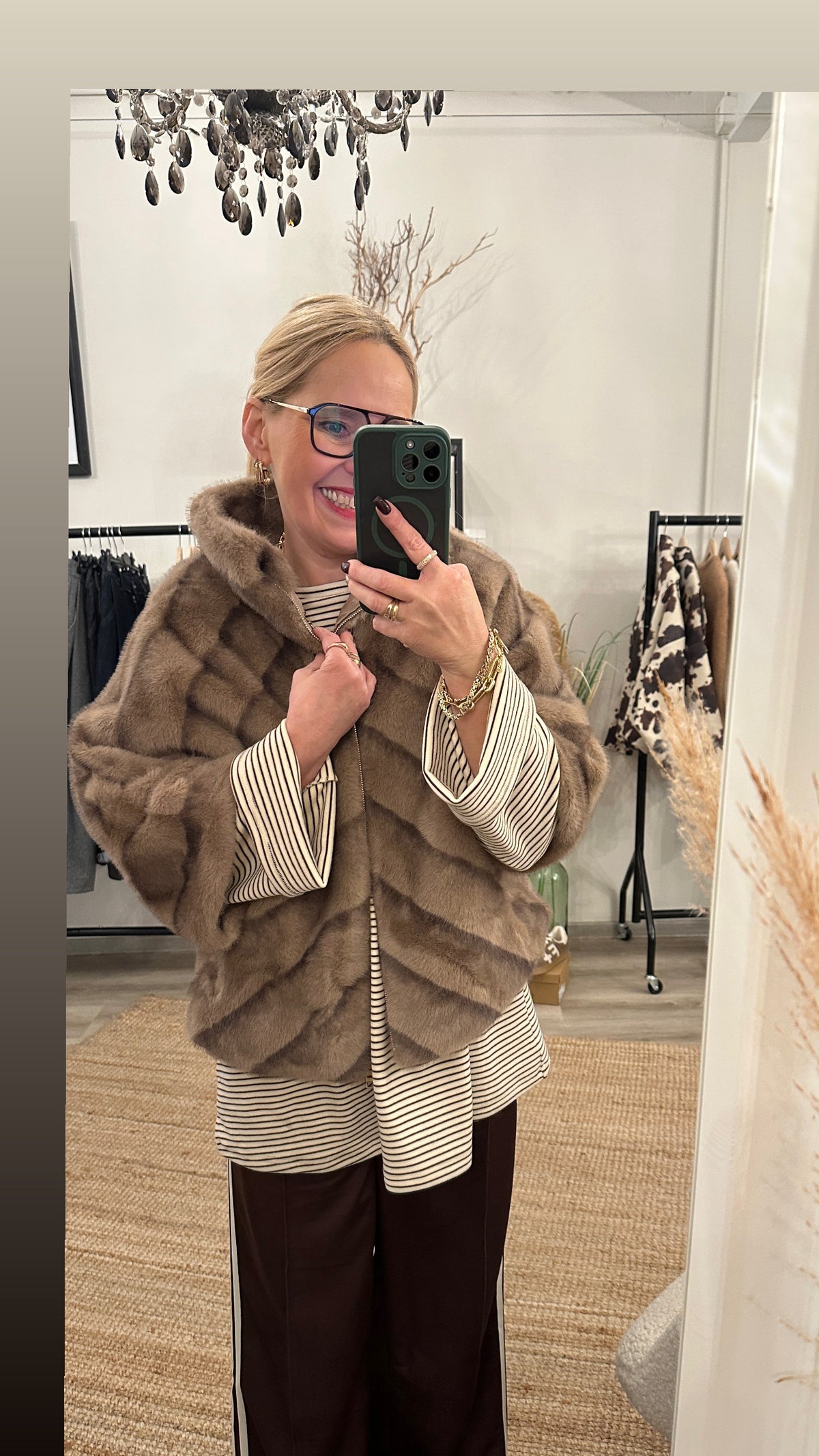 Fakefur Jacke  Maya
