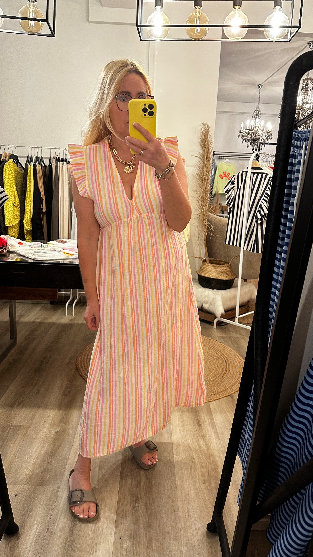 Musselin Sommerkleid Multicolor