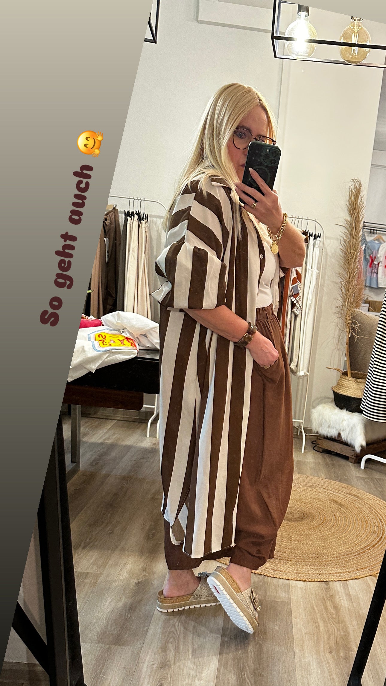 Blockstreifenkleid Puffy