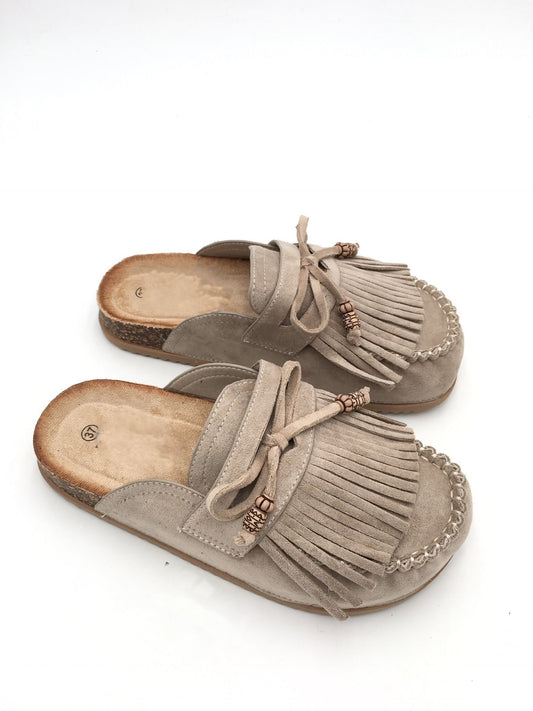 Mokkasin Schlappen in zwei Farben