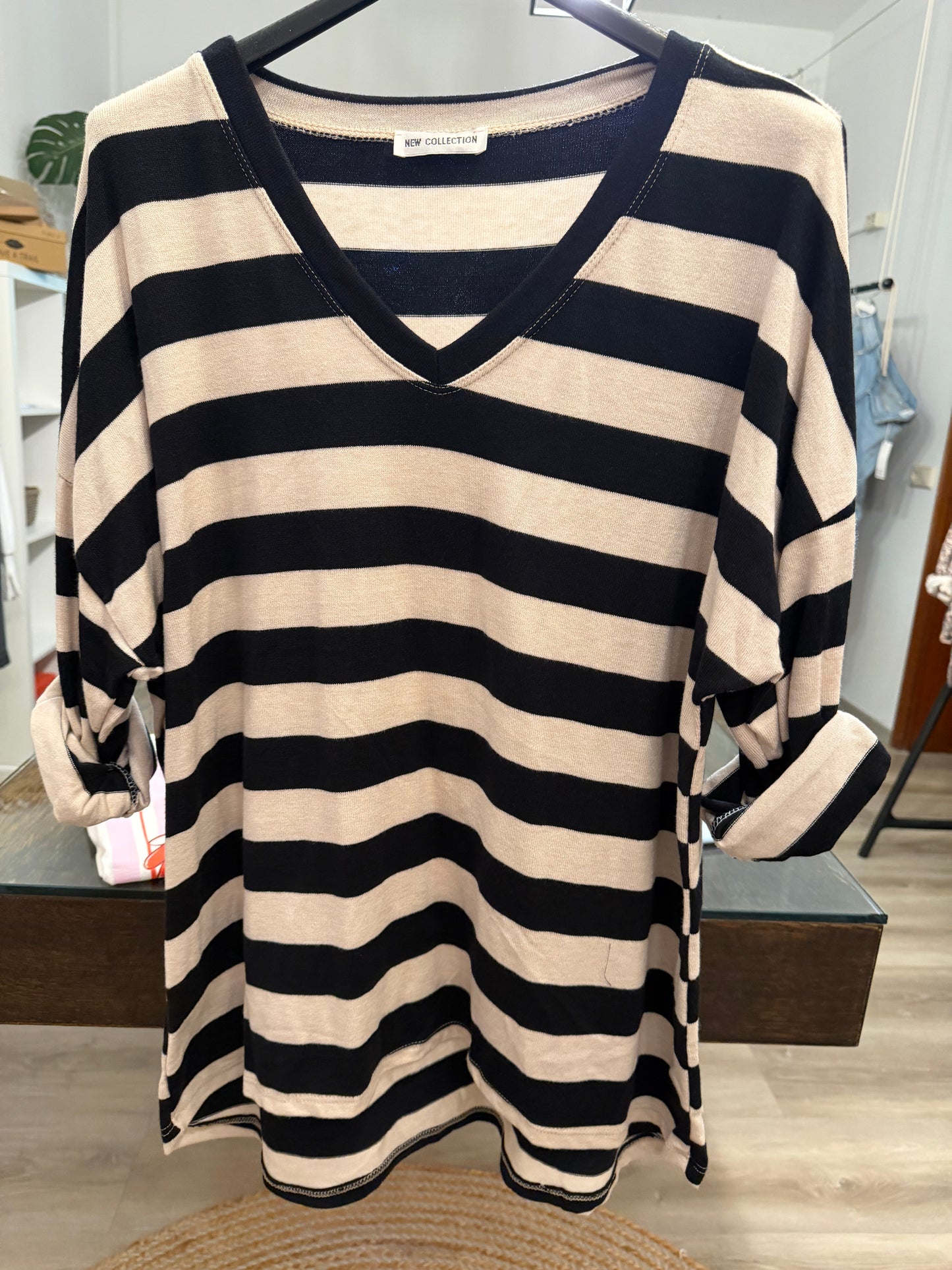 Blockstreifen Longshirt supersoft