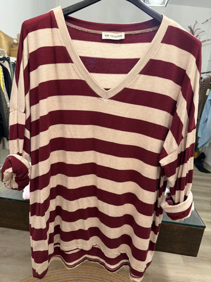 Blockstreifen Longshirt supersoft