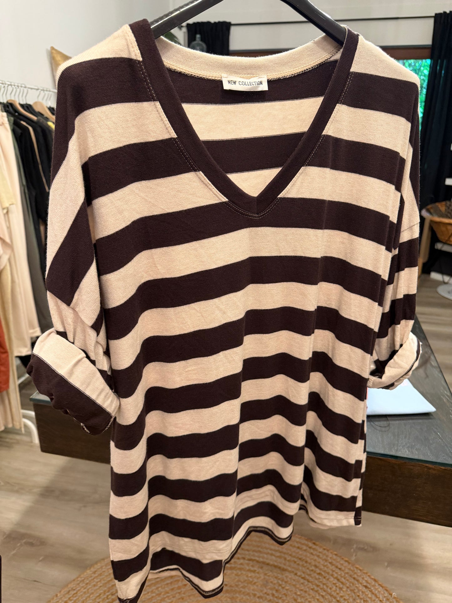 Blockstreifen Longshirt supersoft