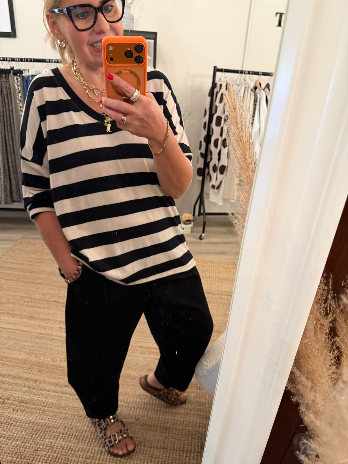 Blockstreifen Longshirt supersoft