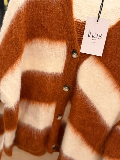 Kid Mohair  Blockstreifen Cardigan