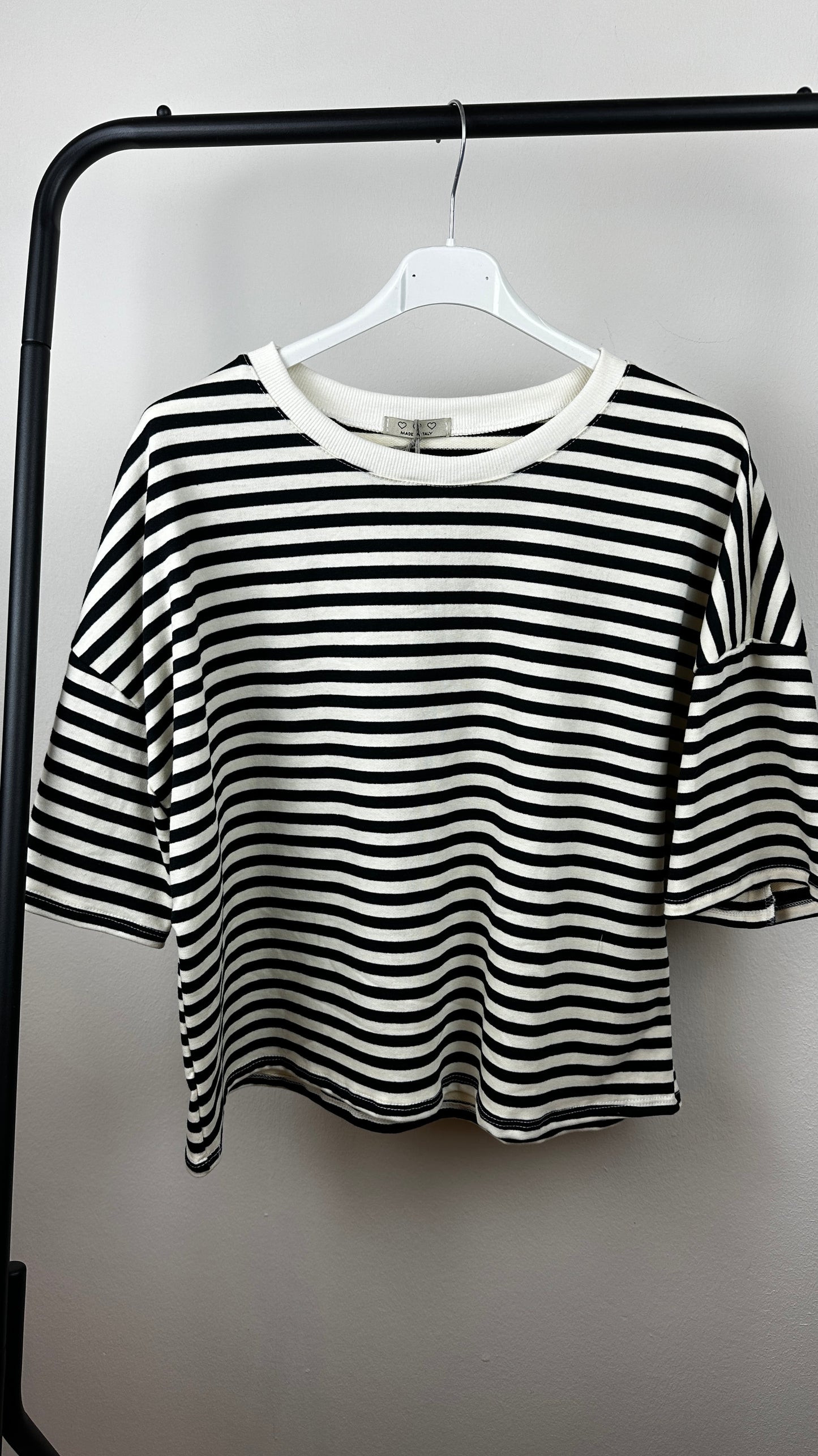 Stripy Sweater Kurzarm