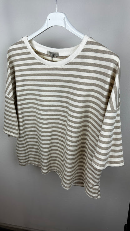 Stripy Sweater Kurzarm