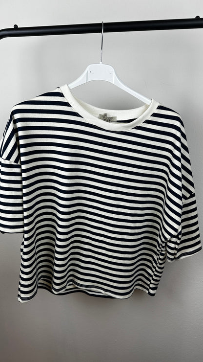 Stripy Sweater Kurzarm