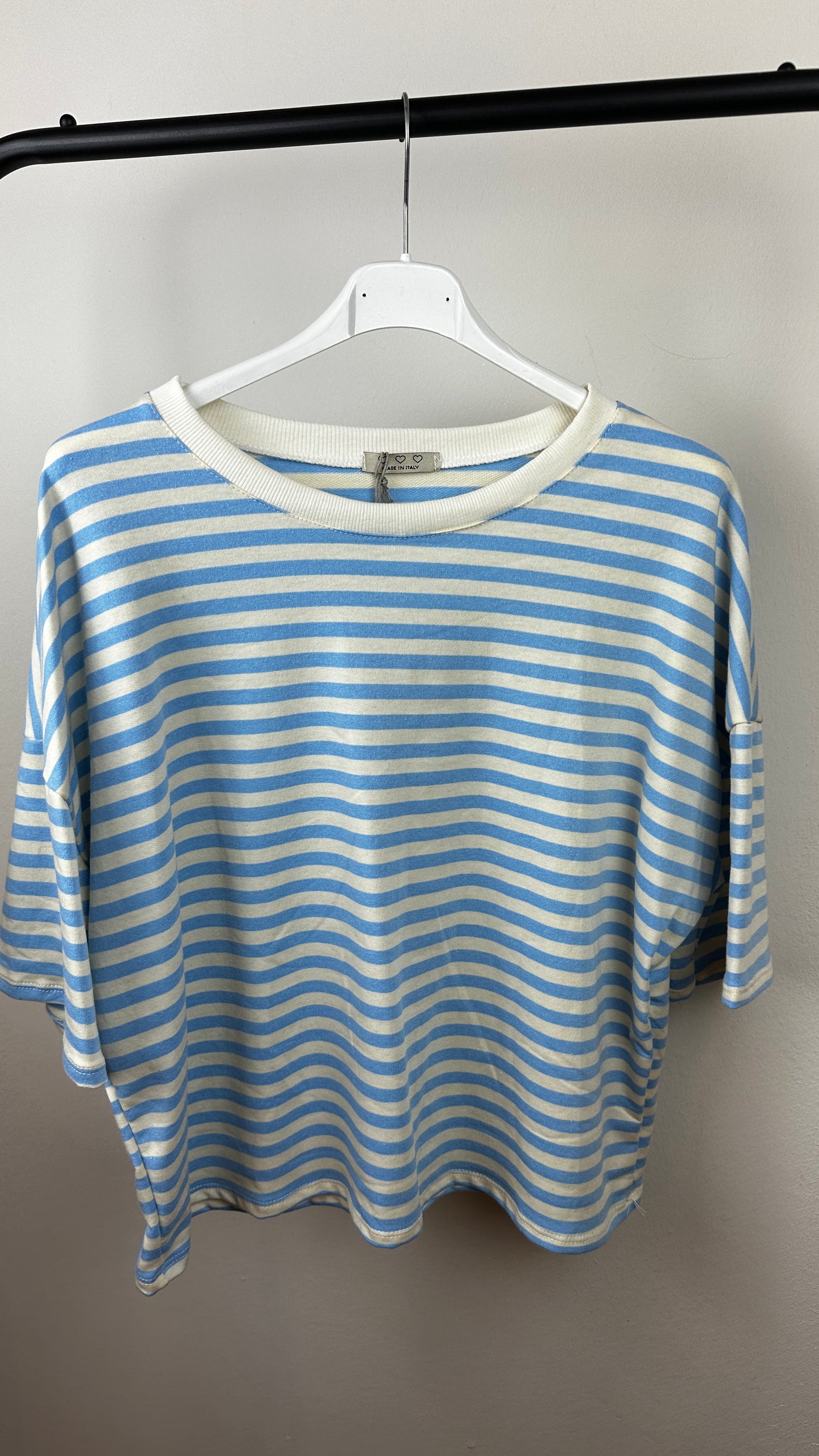 Stripy Sweater Kurzarm