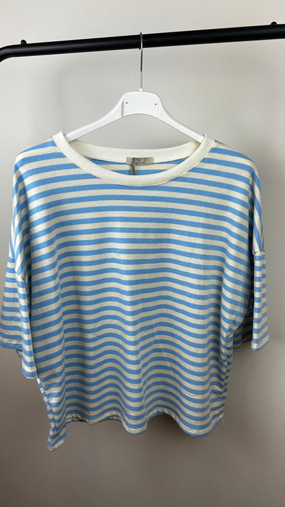 Stripy Sweater Kurzarm