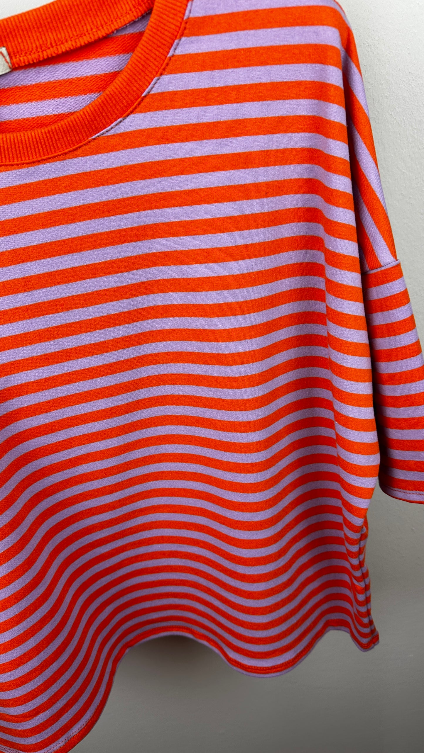 Stripy Sweater Kurzarm