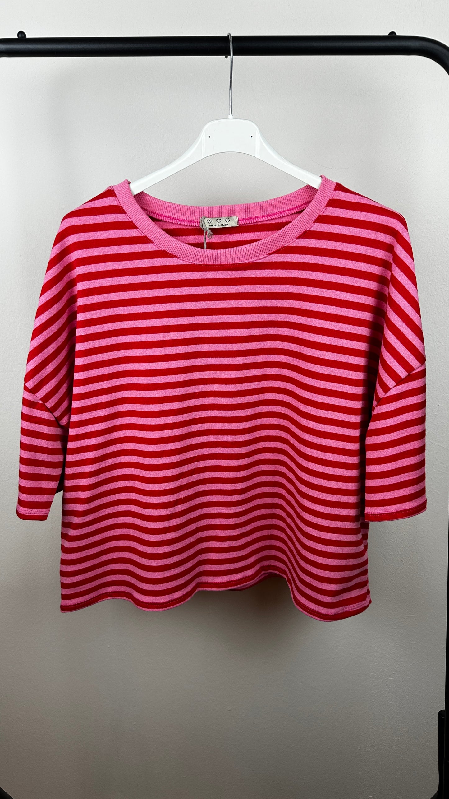 Stripy Sweater Kurzarm