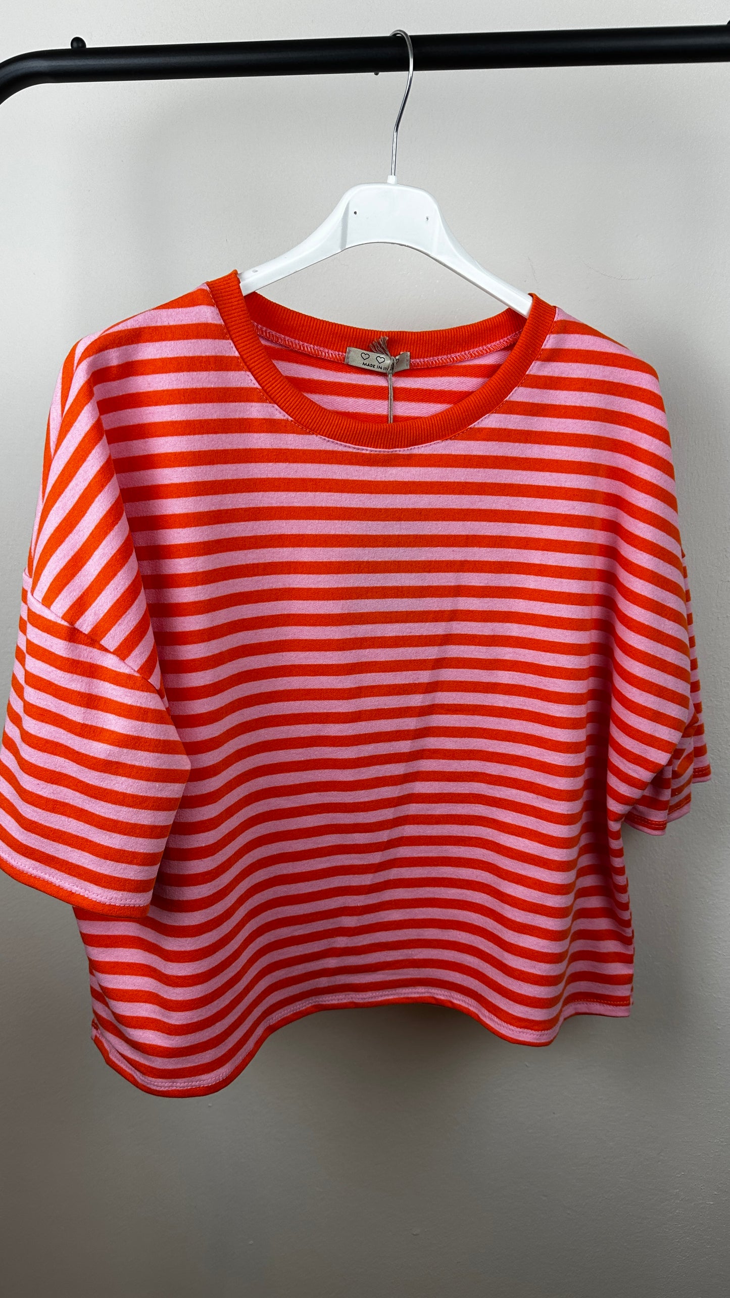 Stripy Sweater Kurzarm