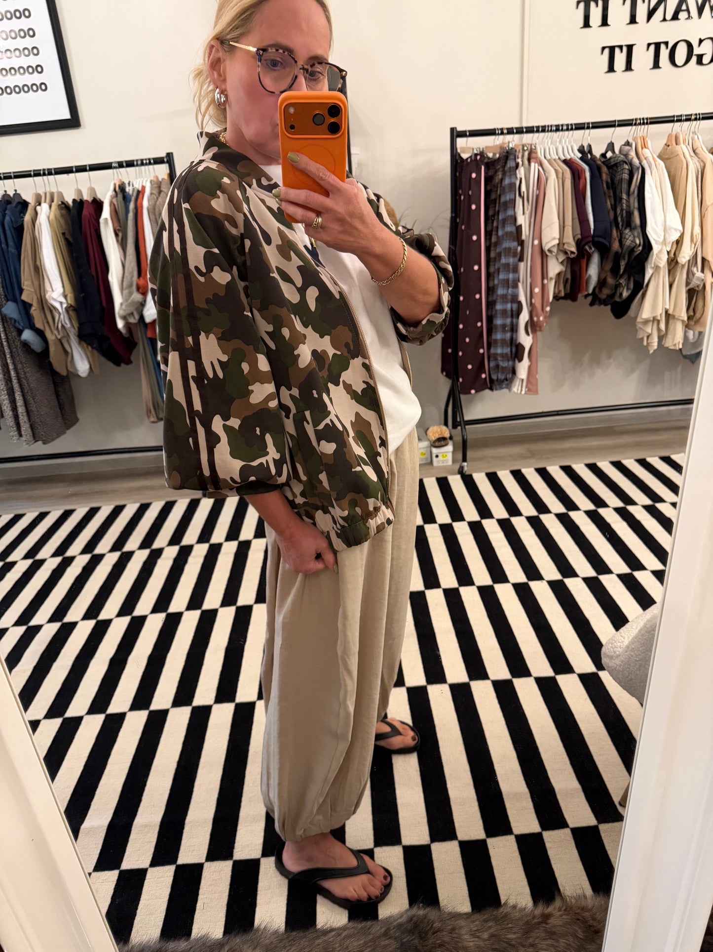 Camouflage Blousonjacke