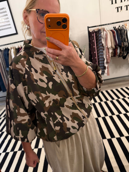 Camouflage Blousonjacke