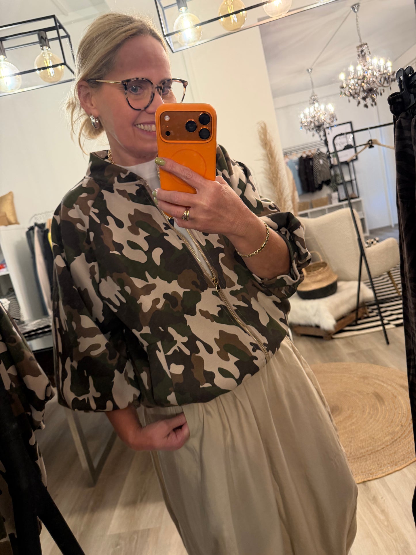 Camouflage Blousonjacke