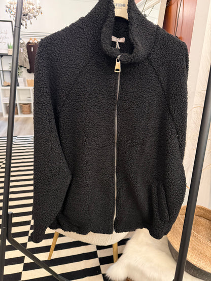 Teddy Bomberjacke oversize
