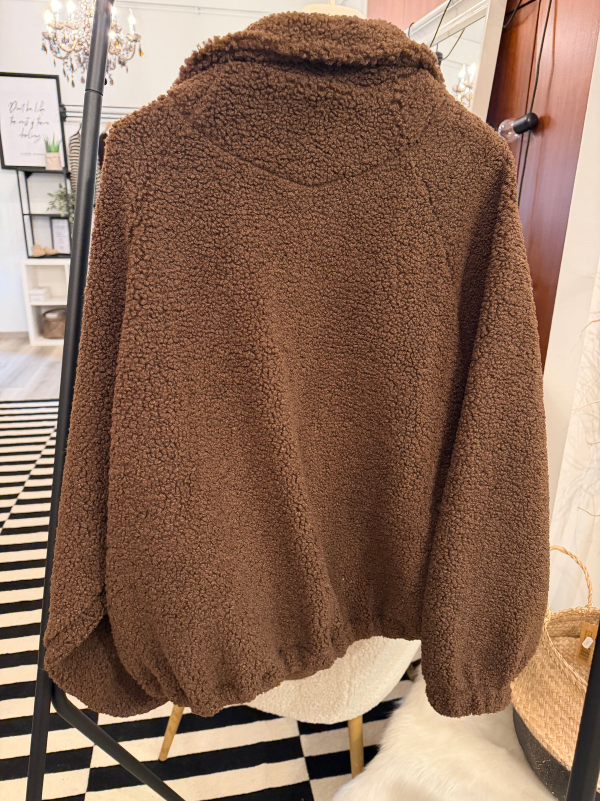 Teddy Bomberjacke oversize