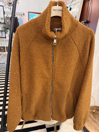 Teddy Bomberjacke oversize