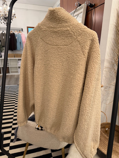 Teddy Bomberjacke oversize