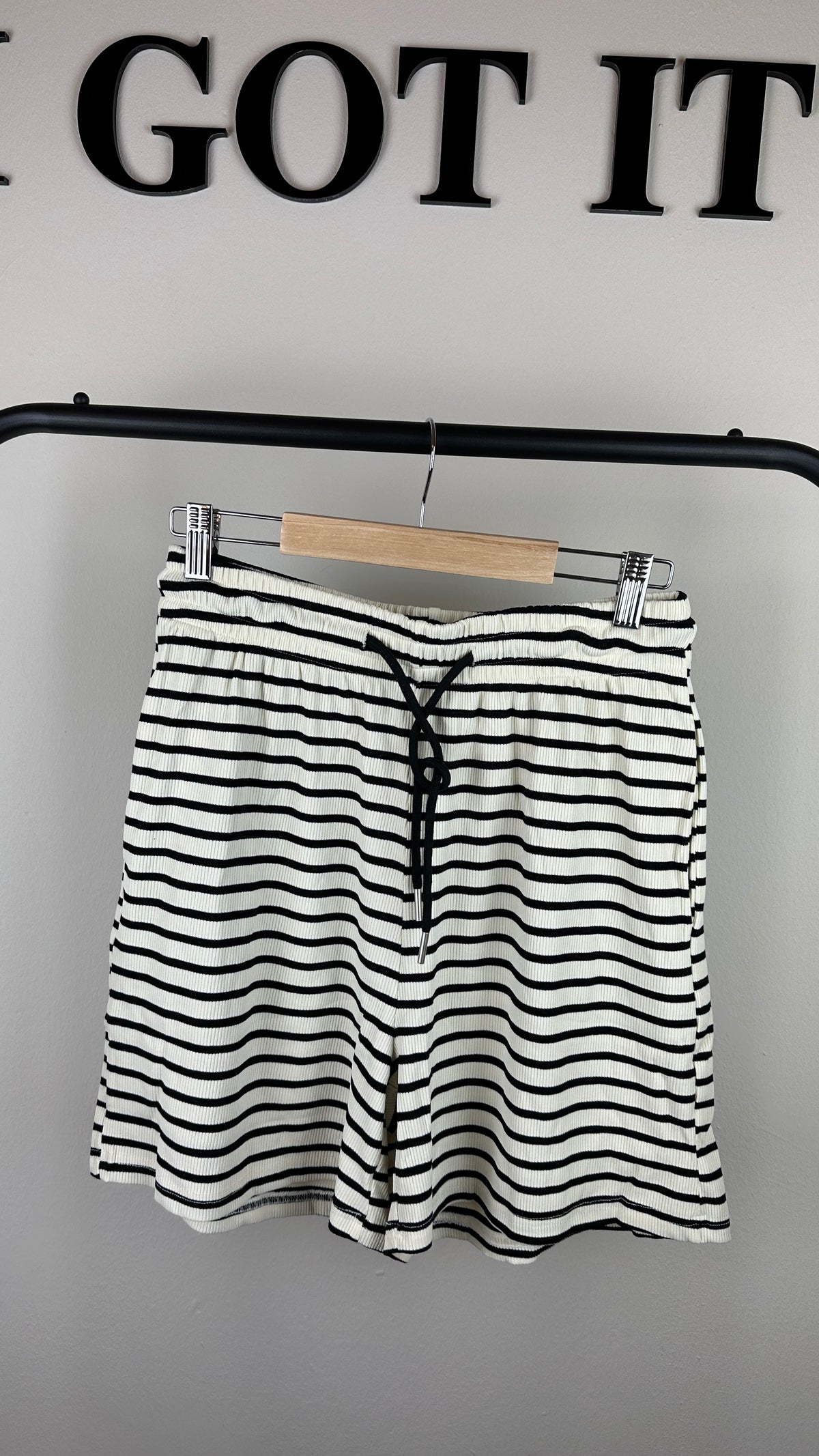 Rippshorts  gestreift