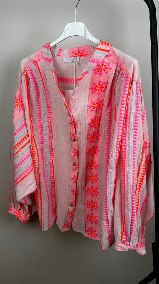 Neonbluse Cancun