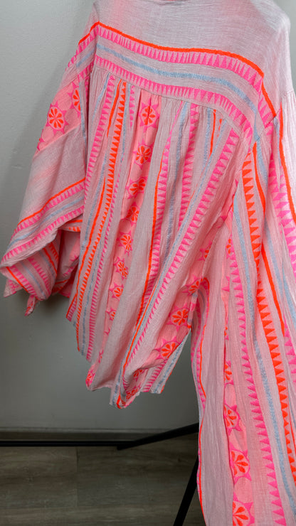Neonbluse Cancun