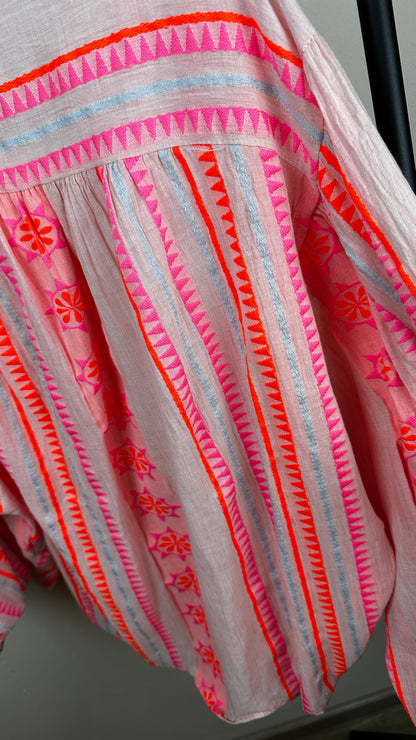 Neonbluse Cancun