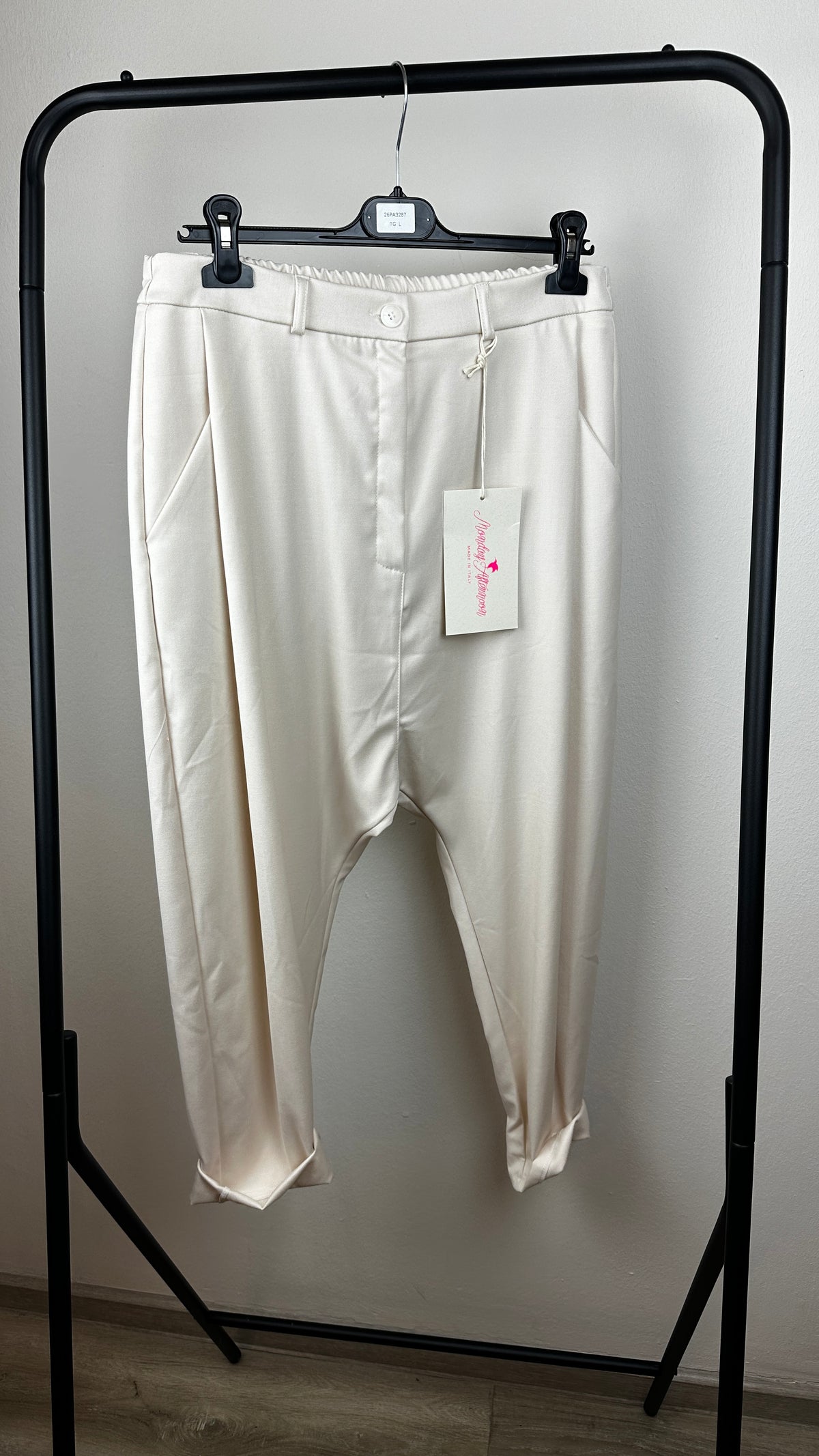 Bundfalten Baggy Creme