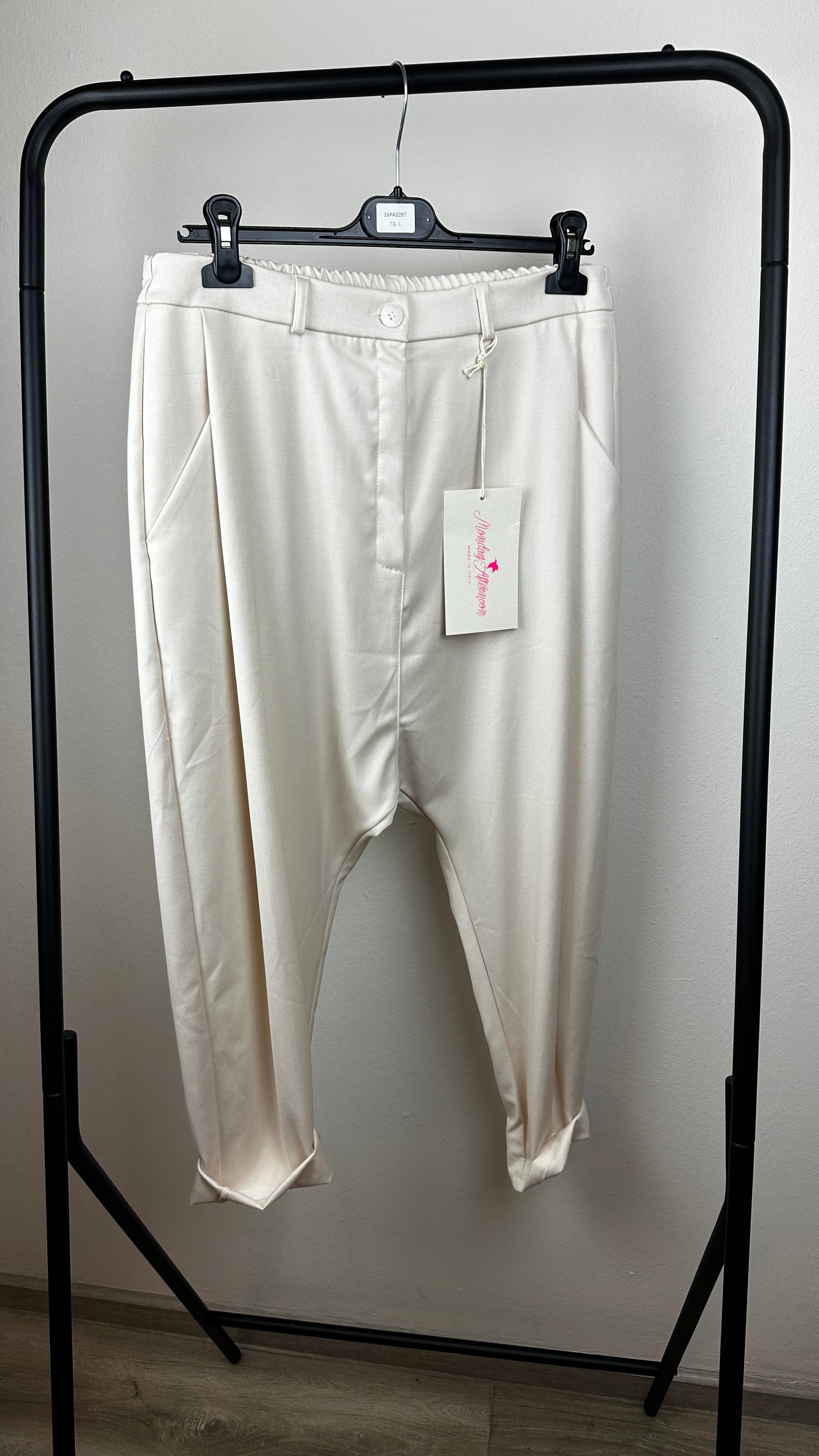 Bundfalten Baggy Creme