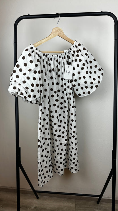 Puffärmelkleid Dots