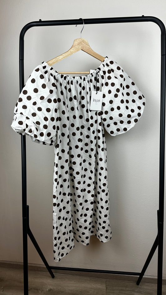 Puffärmelkleid Dots