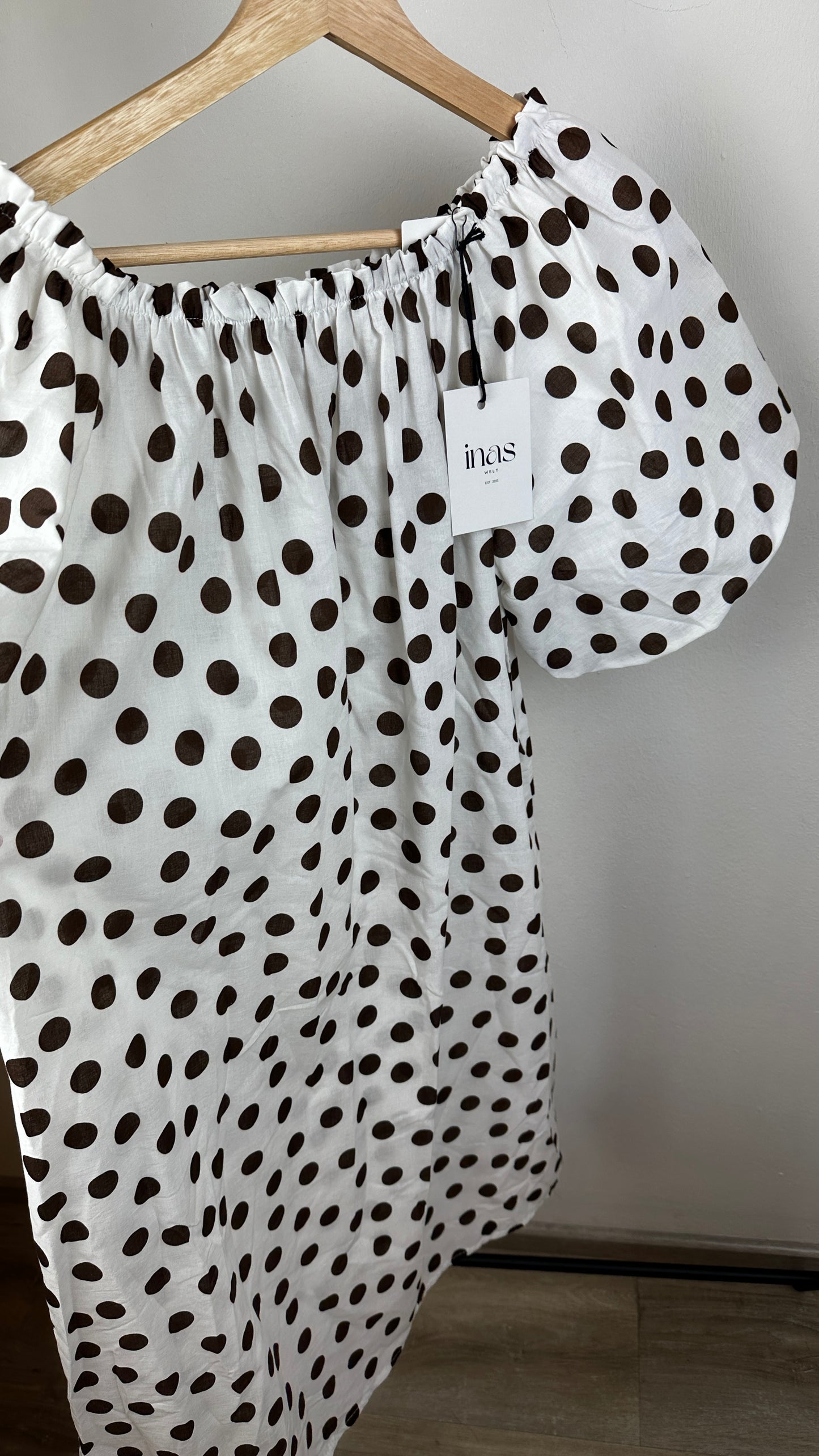 Puffärmelkleid Dots